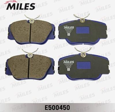 Miles E500450 - Тормозные колодки, дисковые, комплект avtokuzovplus.com.ua