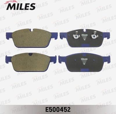 Miles E500452 - Тормозные колодки, дисковые, комплект avtokuzovplus.com.ua