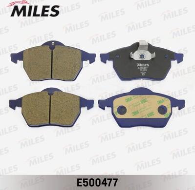 Miles E500477 - Гальмівні колодки, дискові гальма autocars.com.ua