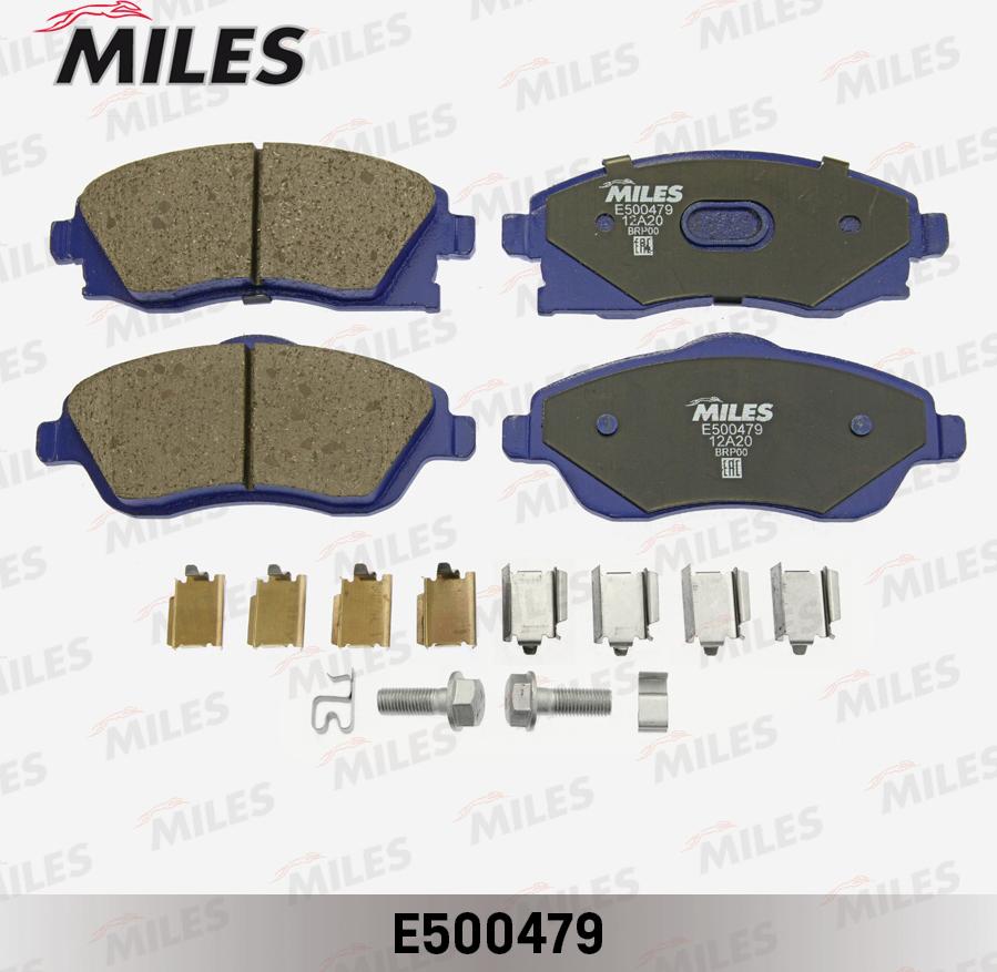 Miles E500479 - Гальмівні колодки, дискові гальма autocars.com.ua