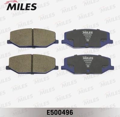 Miles E500496 - Тормозные колодки, дисковые, комплект avtokuzovplus.com.ua