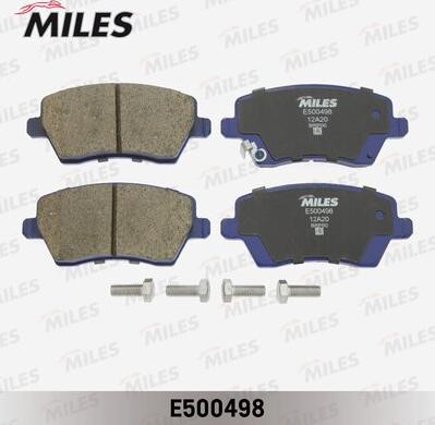 Miles E500498 - Тормозные колодки, дисковые, комплект avtokuzovplus.com.ua