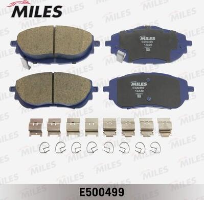 Miles E500499 - Гальмівні колодки, дискові гальма autocars.com.ua