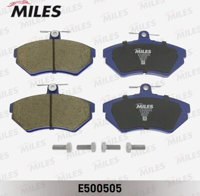 Miles E500505 - Тормозные колодки, дисковые, комплект avtokuzovplus.com.ua