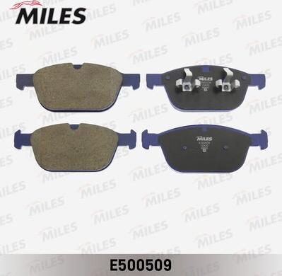 Miles E500509 - Тормозные колодки, дисковые, комплект avtokuzovplus.com.ua