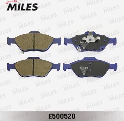 Miles E500520 - Тормозные колодки, дисковые, комплект avtokuzovplus.com.ua