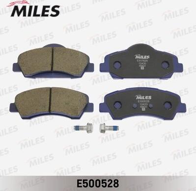 Miles E500528 - Тормозные колодки, дисковые, комплект avtokuzovplus.com.ua