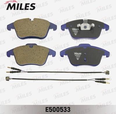 Miles E500533 - Тормозные колодки, дисковые, комплект avtokuzovplus.com.ua