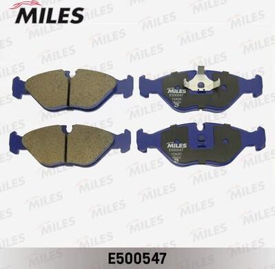 Miles E500547 - Тормозные колодки, дисковые, комплект avtokuzovplus.com.ua