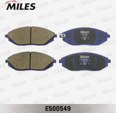 Miles E500549 - Тормозные колодки, дисковые, комплект avtokuzovplus.com.ua