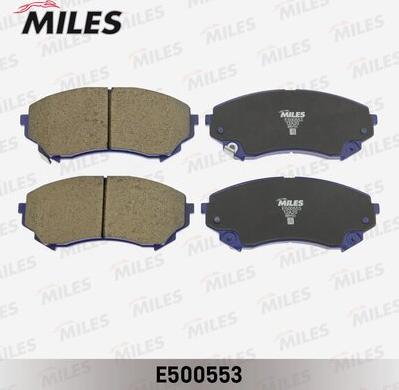 Miles E500553 - Тормозные колодки, дисковые, комплект avtokuzovplus.com.ua