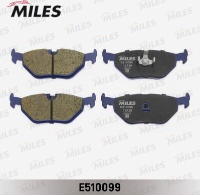 Miles E510099 - Тормозные колодки, дисковые, комплект avtokuzovplus.com.ua