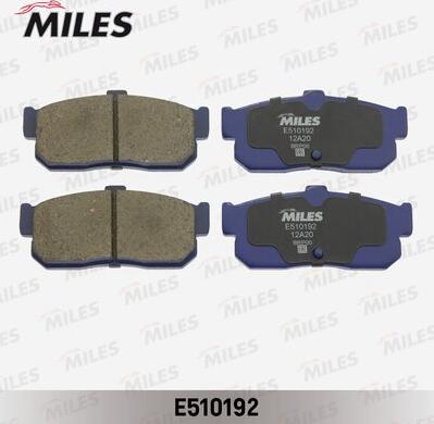 Miles E510192 - Гальмівні колодки, дискові гальма autocars.com.ua