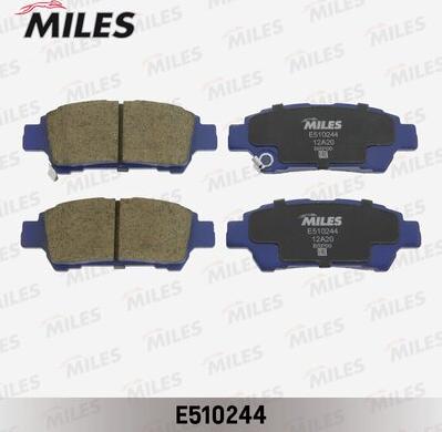 Miles E510244 - Тормозные колодки, дисковые, комплект avtokuzovplus.com.ua