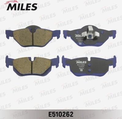 Miles E510262 - Тормозные колодки, дисковые, комплект avtokuzovplus.com.ua