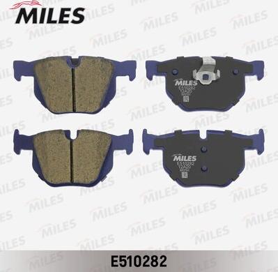 Miles E510282 - Тормозные колодки, дисковые, комплект avtokuzovplus.com.ua