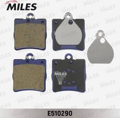 Miles E510290 - Тормозные колодки, дисковые, комплект avtokuzovplus.com.ua
