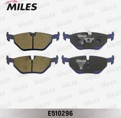 Miles E510296 - Тормозные колодки, дисковые, комплект avtokuzovplus.com.ua