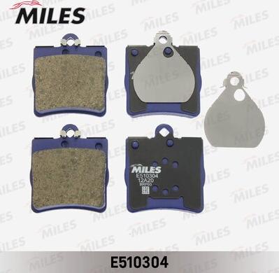 Miles E510304 - Тормозные колодки, дисковые, комплект avtokuzovplus.com.ua