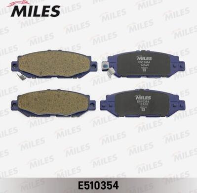 Miles E510354 - Гальмівні колодки, дискові гальма autocars.com.ua