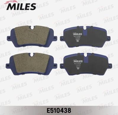 Miles E510438 - Тормозные колодки, дисковые, комплект avtokuzovplus.com.ua