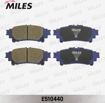 Miles E510440 - Гальмівні колодки, дискові гальма autocars.com.ua