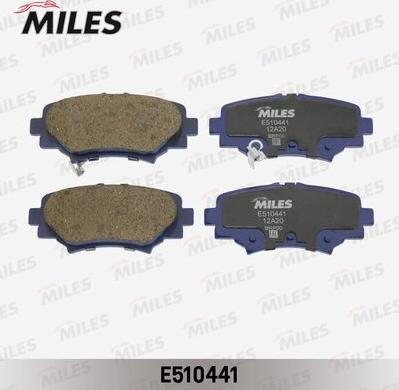 Miles E510441 - Тормозные колодки, дисковые, комплект avtokuzovplus.com.ua