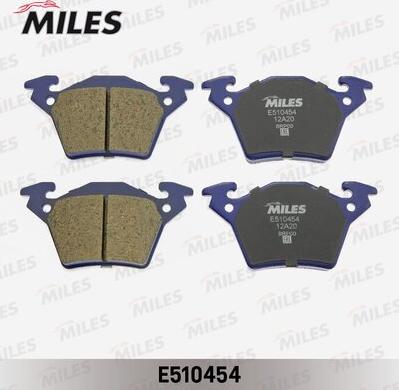 Miles E510454 - Тормозные колодки, дисковые, комплект avtokuzovplus.com.ua