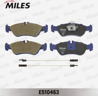 Miles E510463 - Тормозные колодки, дисковые, комплект avtokuzovplus.com.ua