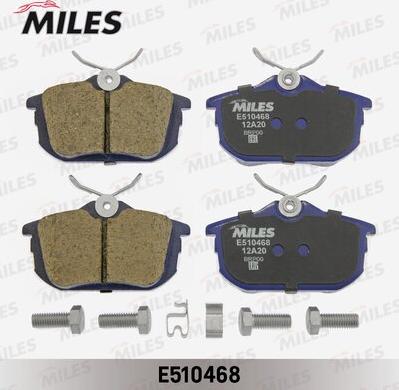Miles E510468 - Гальмівні колодки, дискові гальма autocars.com.ua