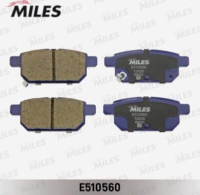 Miles E510560 - Гальмівні колодки, дискові гальма autocars.com.ua