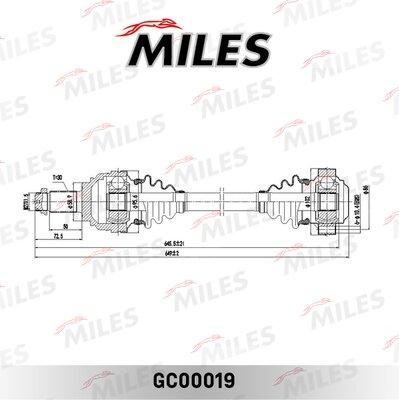 Miles GC00019 - Привод в сборе BMW E53 3.0 00- зад. лев-прав autodnr.net