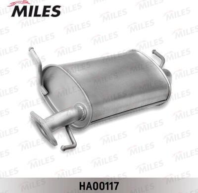 Miles HA00117 - Глушник вихлопних газів кінцевий autocars.com.ua