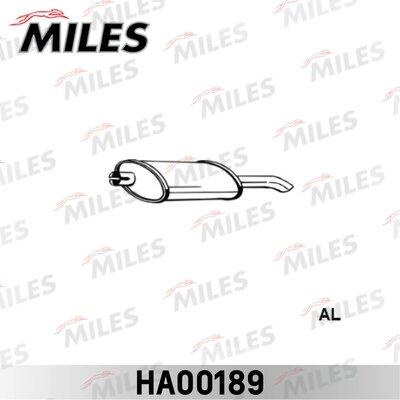 Miles HA00189 - Глушник вихлопних газів кінцевий autocars.com.ua