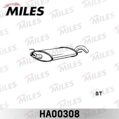 Miles HA00308 - Глушитель выхлопных газов, конечный avtokuzovplus.com.ua