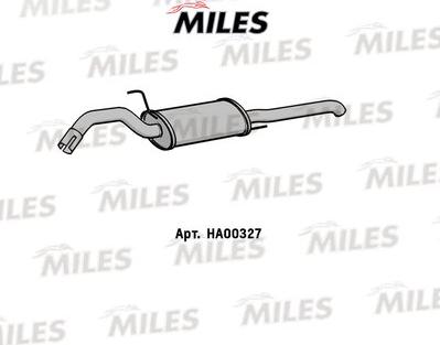 Miles HA00327 - Глушник вихлопних газів кінцевий autocars.com.ua