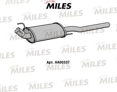 Miles HA00337 - Глушитель выхлопных газов, конечный avtokuzovplus.com.ua