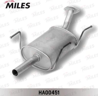 Miles HA00451 - Глушник вихлопних газів кінцевий autocars.com.ua
