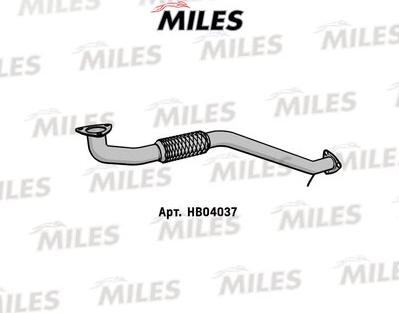 Miles HB04037 - Труба вихлопного газу autocars.com.ua