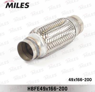 Miles HBFE49X166-200 - Гофрированная труба, выхлопная система avtokuzovplus.com.ua