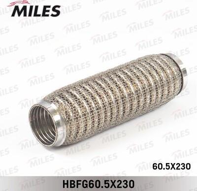 Miles HBFG60.5X230 - Сильфон, система випуску autocars.com.ua