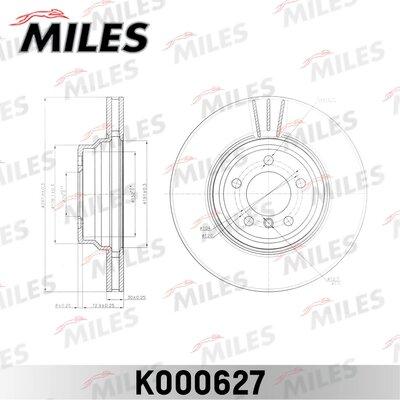 Miles K000627 - Тормозной диск avtokuzovplus.com.ua