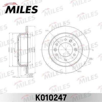 Miles K010247 - Гальмівний диск autocars.com.ua