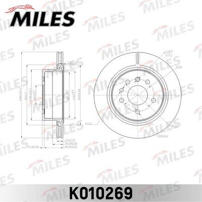 Miles K010269 - Гальмівний диск autocars.com.ua