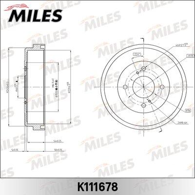 Miles k111678 - Тормозной барабан autodnr.net