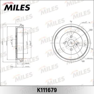 Miles k111679 - Тормозной барабан autodnr.net