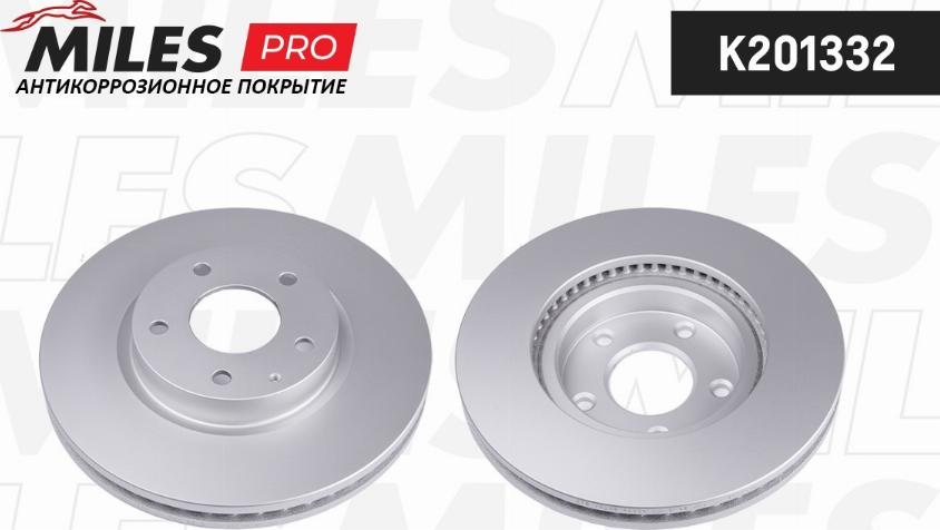 Miles K201332 - Тормозной диск avtokuzovplus.com.ua