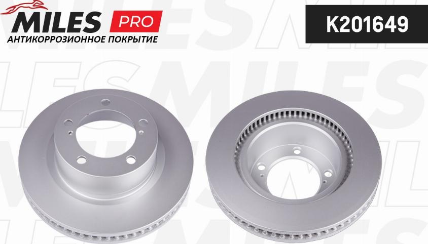 Miles K201649 - Тормозной диск avtokuzovplus.com.ua