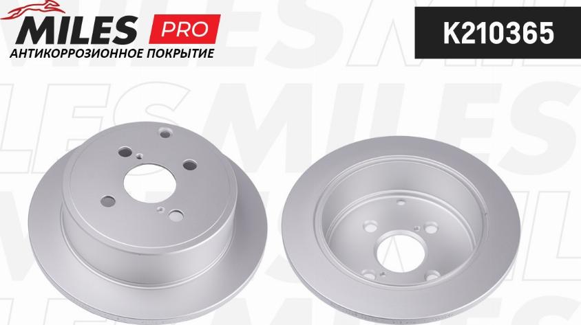 Miles K210365 - Гальмівний диск autocars.com.ua