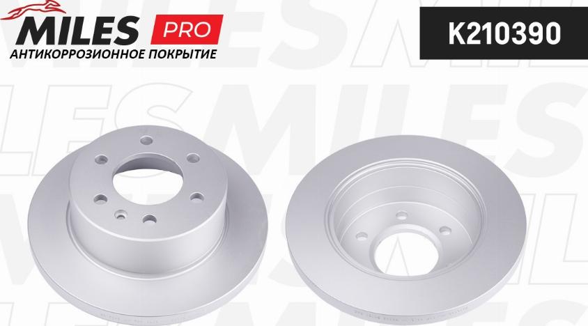 Miles K210390 - Гальмівний диск autocars.com.ua